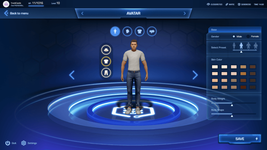 Character builder